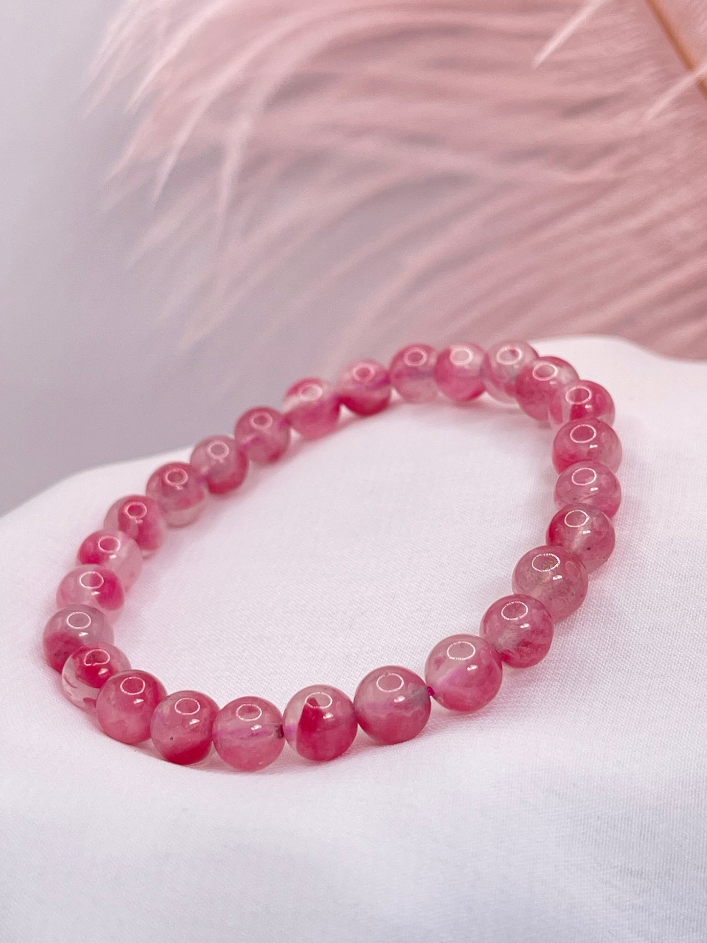 Rhodonite In Quartz - Đá Tường Vi