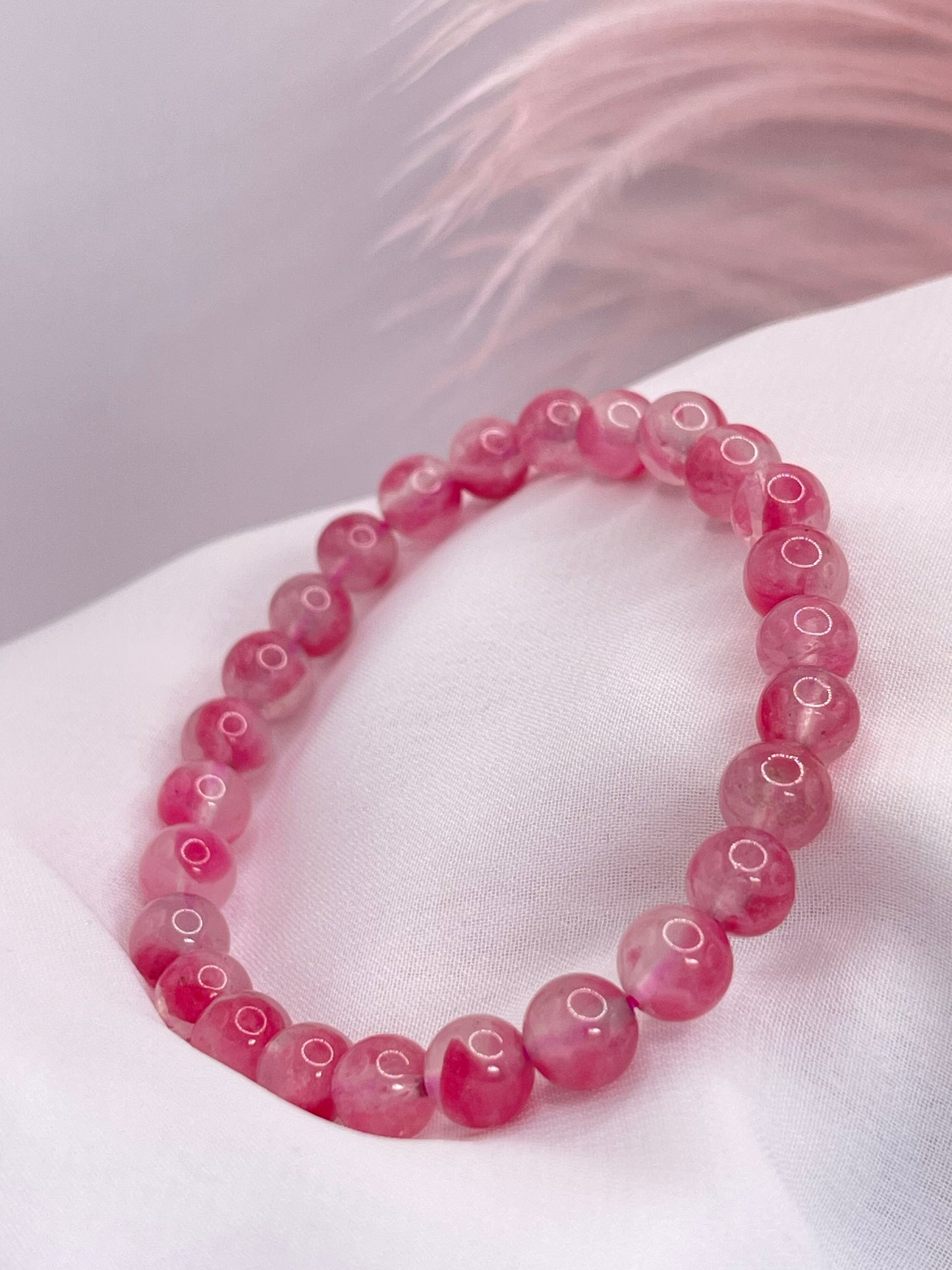 Rhodonite In Quartz - Đá Tường Vi