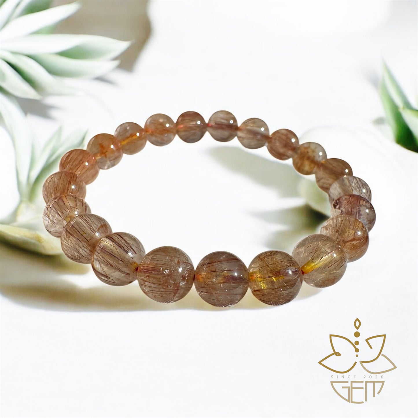 Red Rutilated Quartz - Thạch anh tóc đỏ