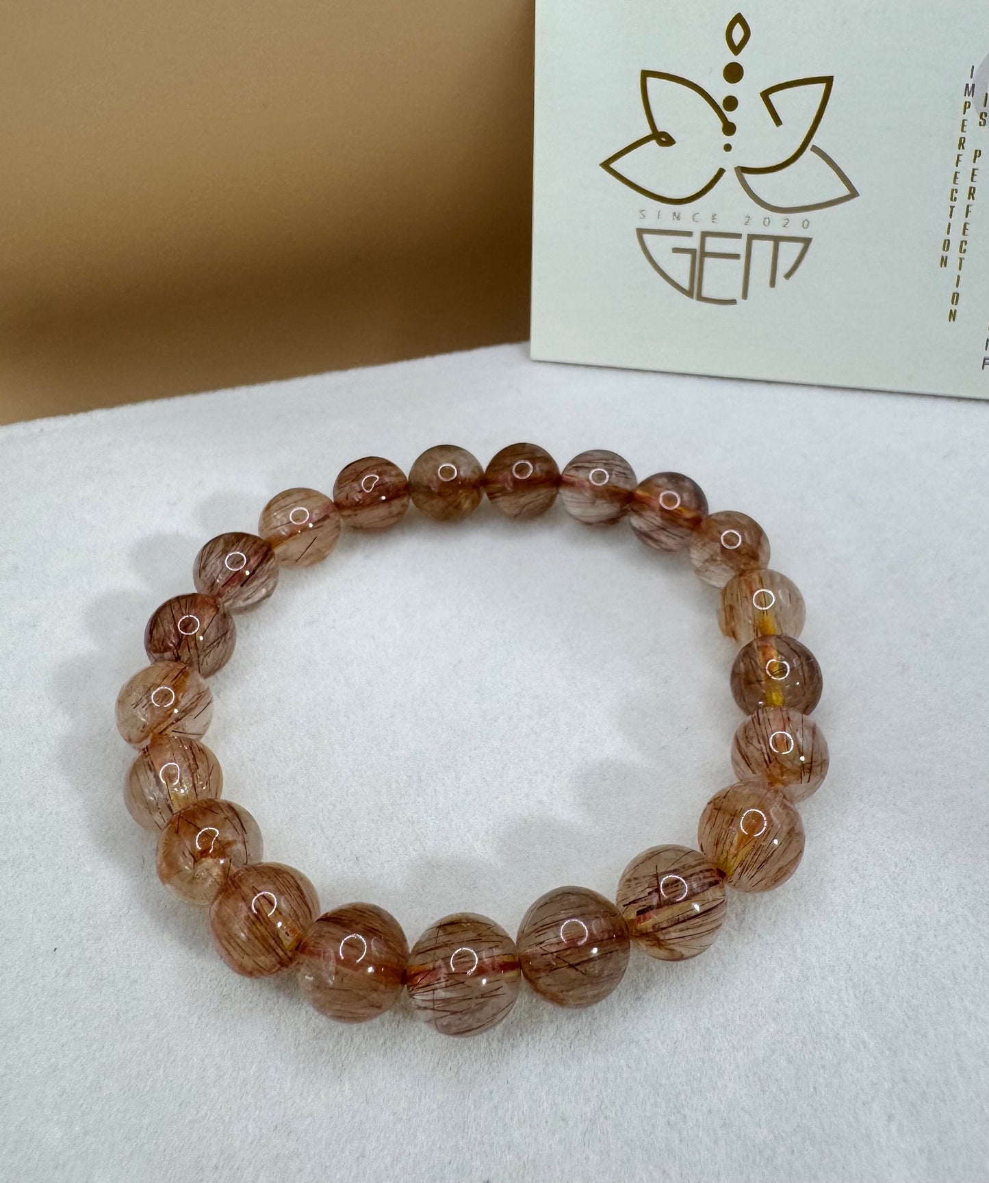Red Rutilated Quartz - Thạch anh tóc đỏ