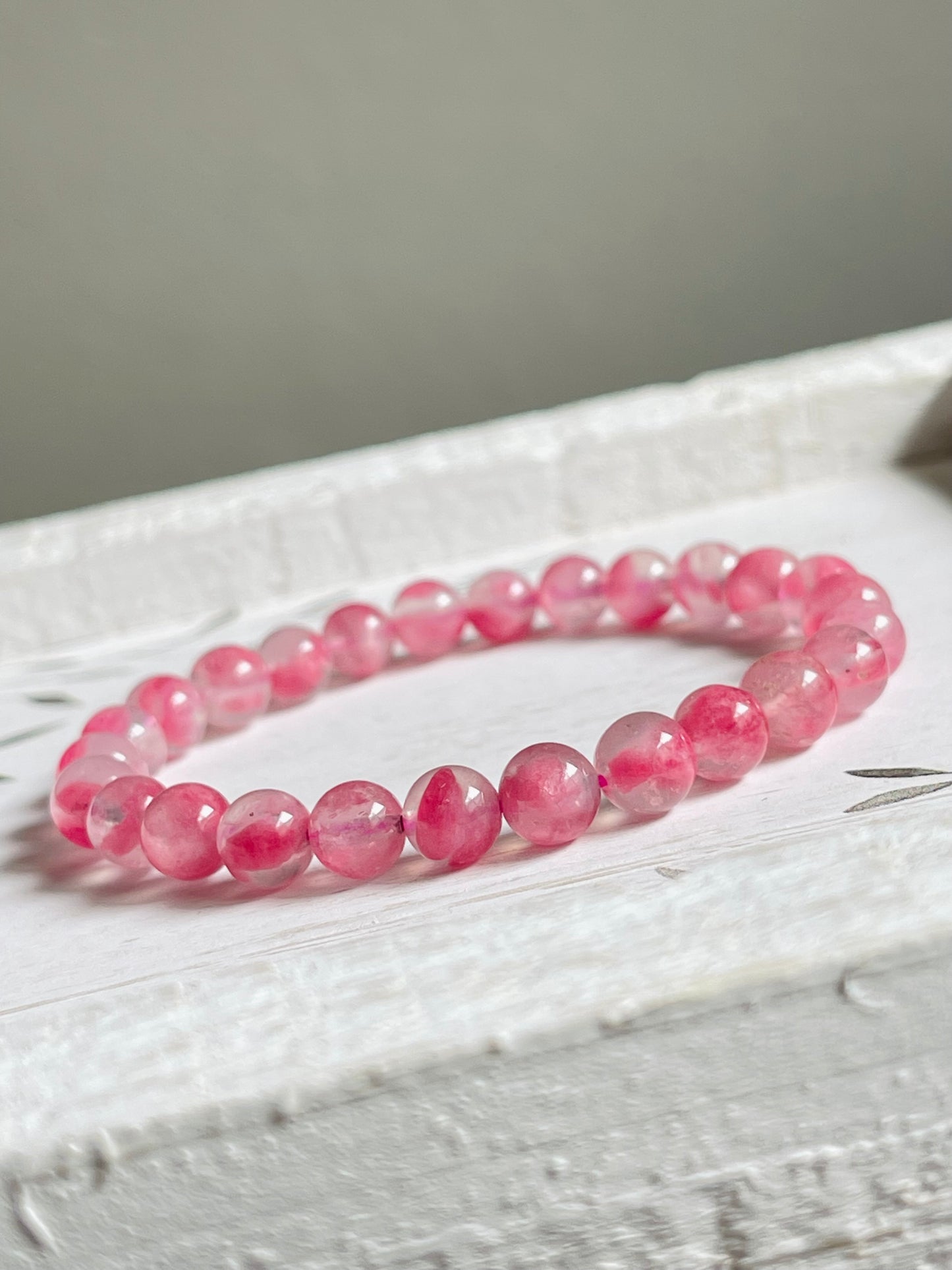 Rhodonite In Quartz - Đá Tường Vi