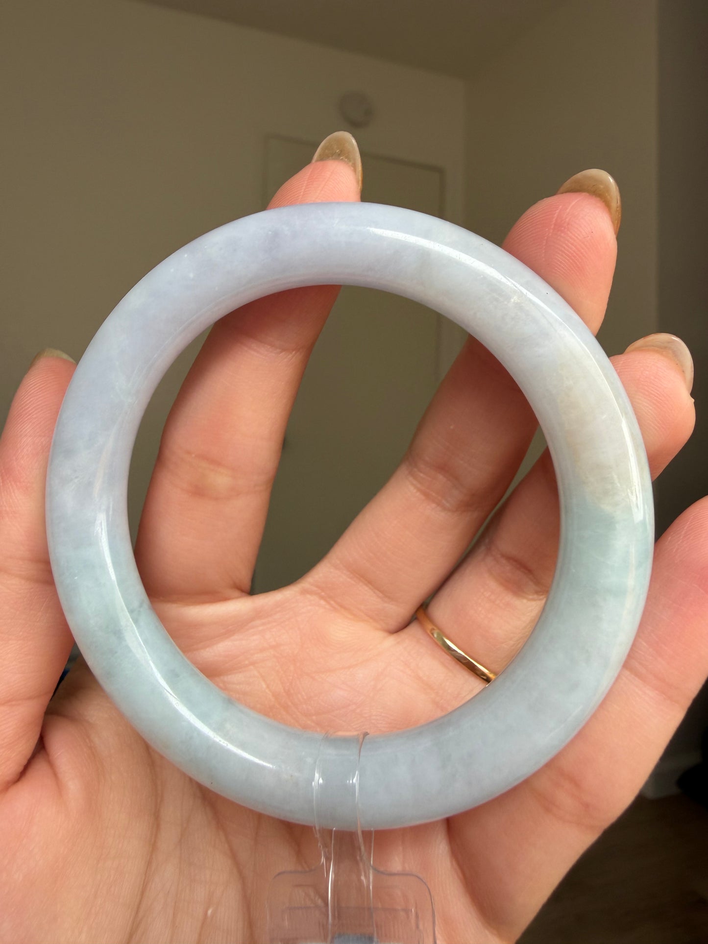 Tricolor Certified Natural Type A Myanmar Jadeite Jade Bangle