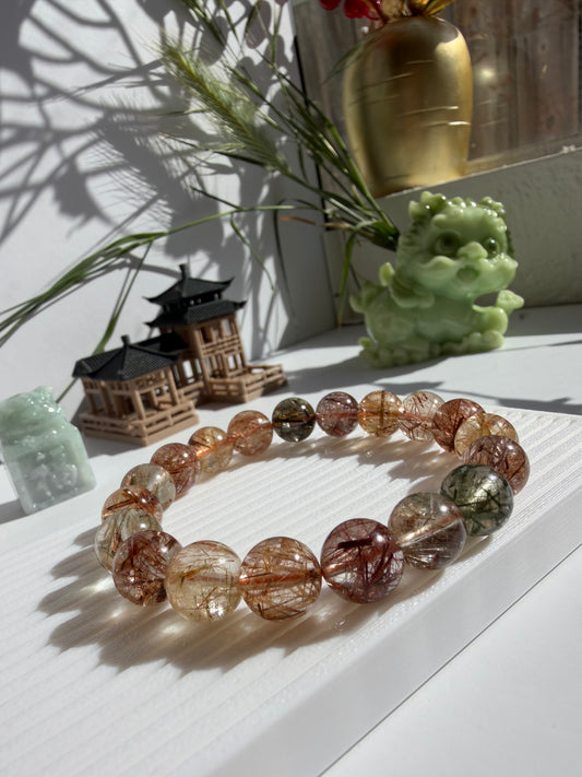 Multi Color Rutilated Quartz - Thạch Anh Tóc Đa Bảo