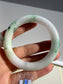 Certified Grade A Myanmar Jadeite Jade Bangle – Glutinous Green Bloom