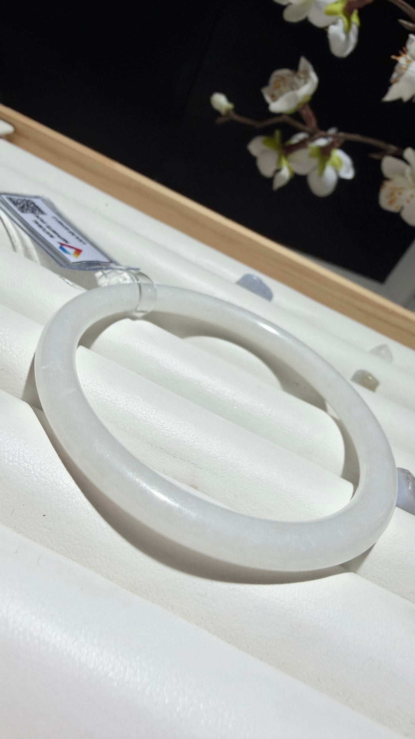 White Nephrite Jade Bangle