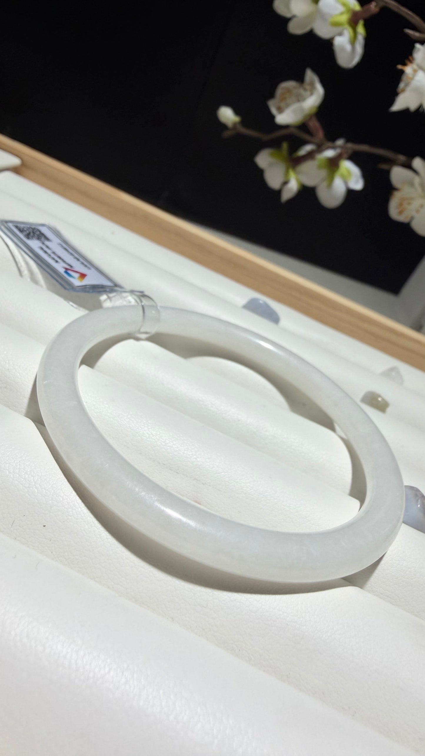 White Nephrite Jade Bangle