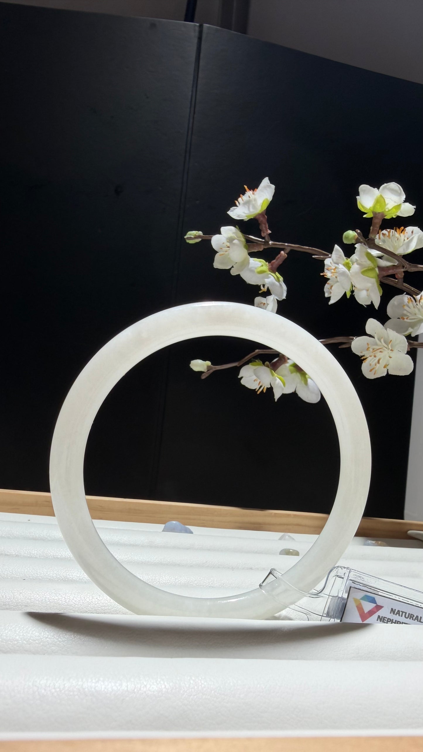 White Nephrite Jade Bangle
