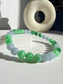 Natural Jade Bracelet – Green & Lavender Jade