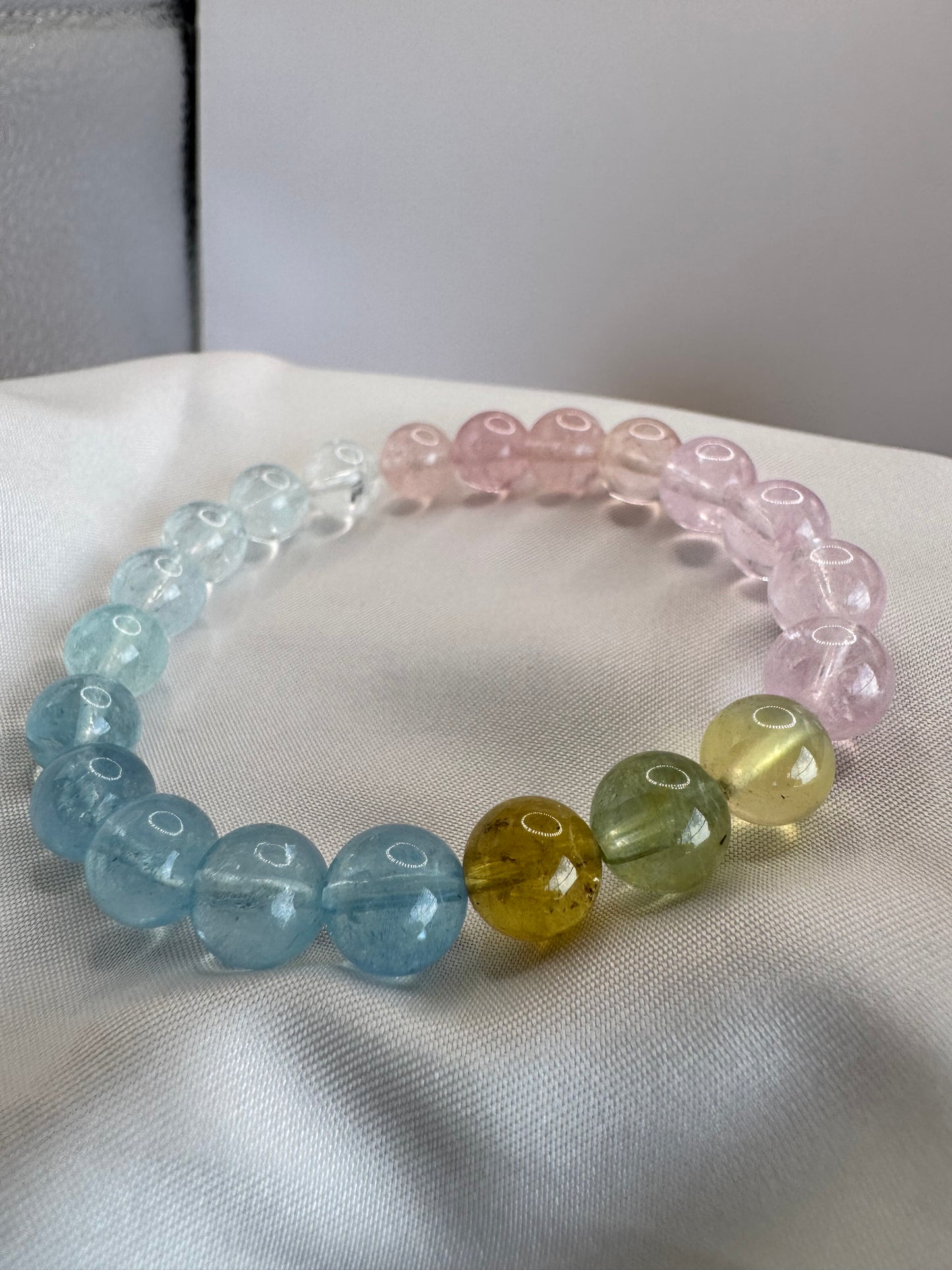 Multicolor Beryl Gemstone Bracelet