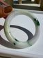 Certified Grade A Myanmar Jadeite Jade Bangle – Glutinous Green Bloom