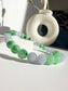 Natural Jade Bracelet – Green & Lavender Jade