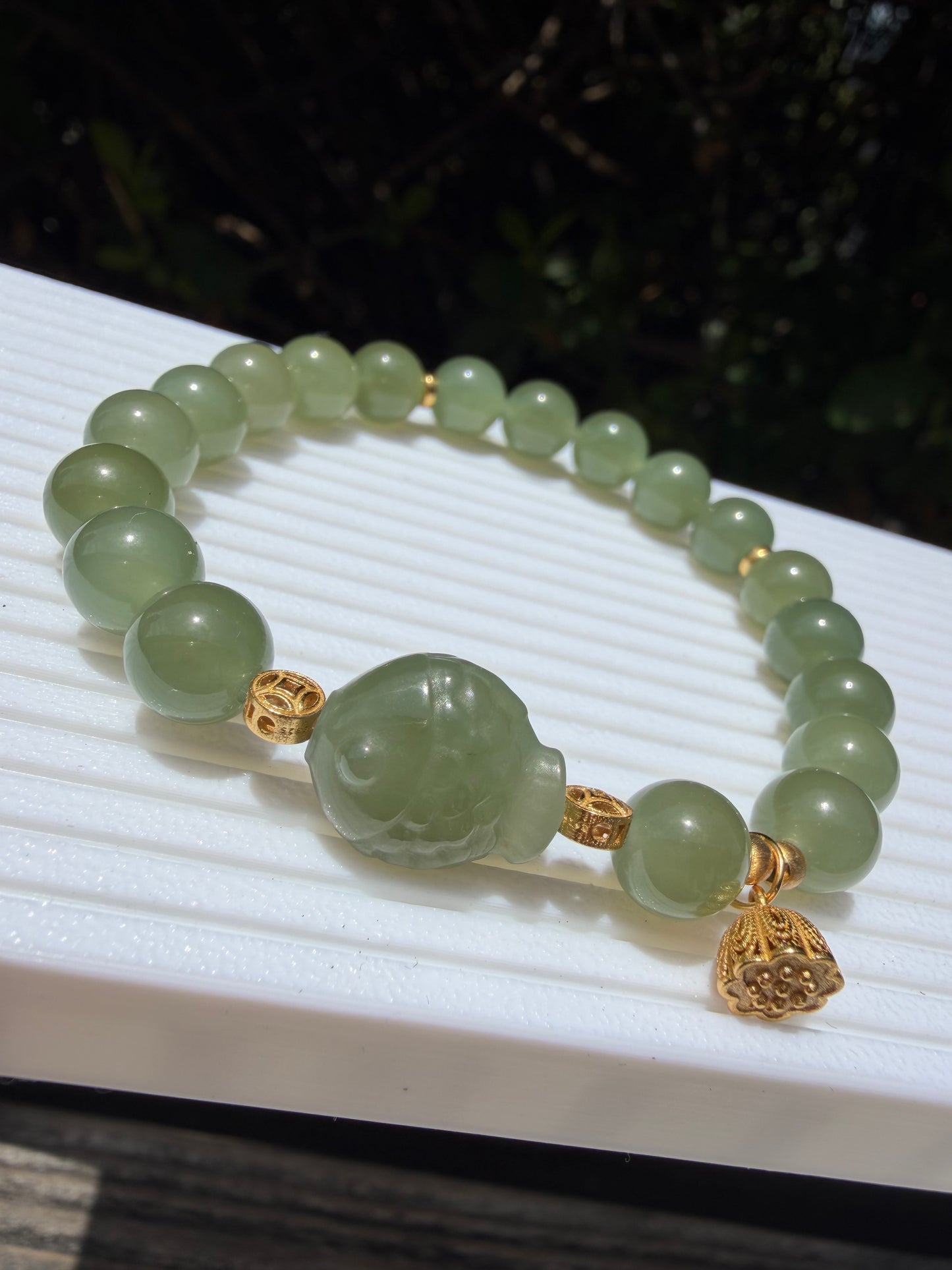 Green Hetain Jade Prosperity Bracelet