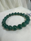 Guatemalan Icy Jadeite Jade Bracelet — Deep Ocean Glow (Natural Type A)