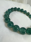 Guatemalan Icy Jadeite Jade Bracelet — Deep Ocean Glow (Natural Type A)