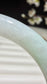 White Jade with Emerald Whisper | Natural Myanmar Jadeite Jade Bangle