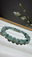 Natural Grade A Green Floating Flower Jadeite Jade Bracelet