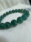 Guatemalan Icy Jadeite Jade Bracelet — Deep Ocean Glow (Natural Type A)