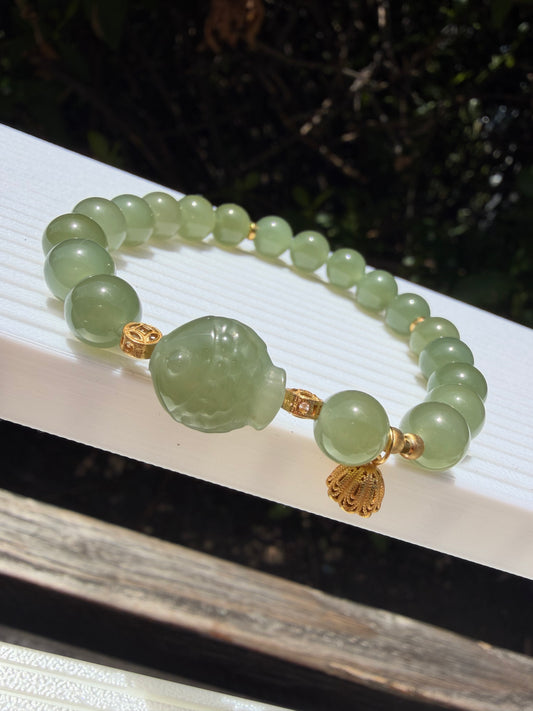 Green Hetain Jade Prosperity Bracelet