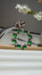 Guatemalan Green Jadeite Floral Wreath Pendant – Natural Grade A Jade & S925 Silver