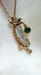 Natural Icy Jadeite Jade Koi Pendant in 18K Gold