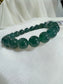 Guatemalan Icy Jadeite Jade Bracelet — Deep Ocean Glow (Natural Type A)