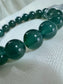 Guatemalan Icy Jadeite Jade Bracelet — Deep Ocean Glow (Natural Type A)