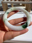 Certified Grade A Myanmar Jadeite Jade Bangle – Glutinous Green Bloom