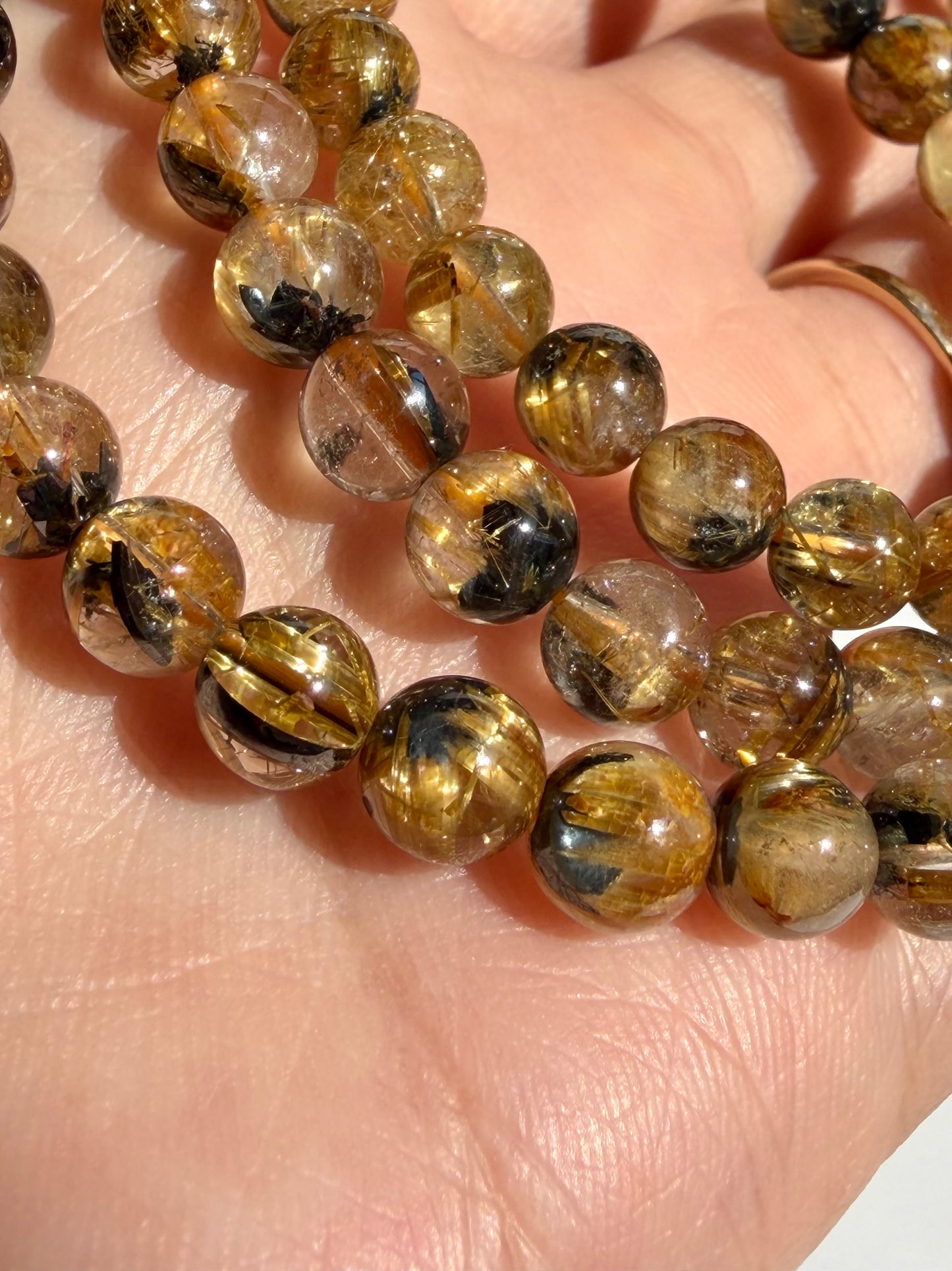 ✨ Natural Gold Rutilated Quartz – Where Nature’s Roots Tell a Story ✨