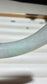 White Jade with Emerald Whisper | Natural Myanmar Jadeite Jade Bangle