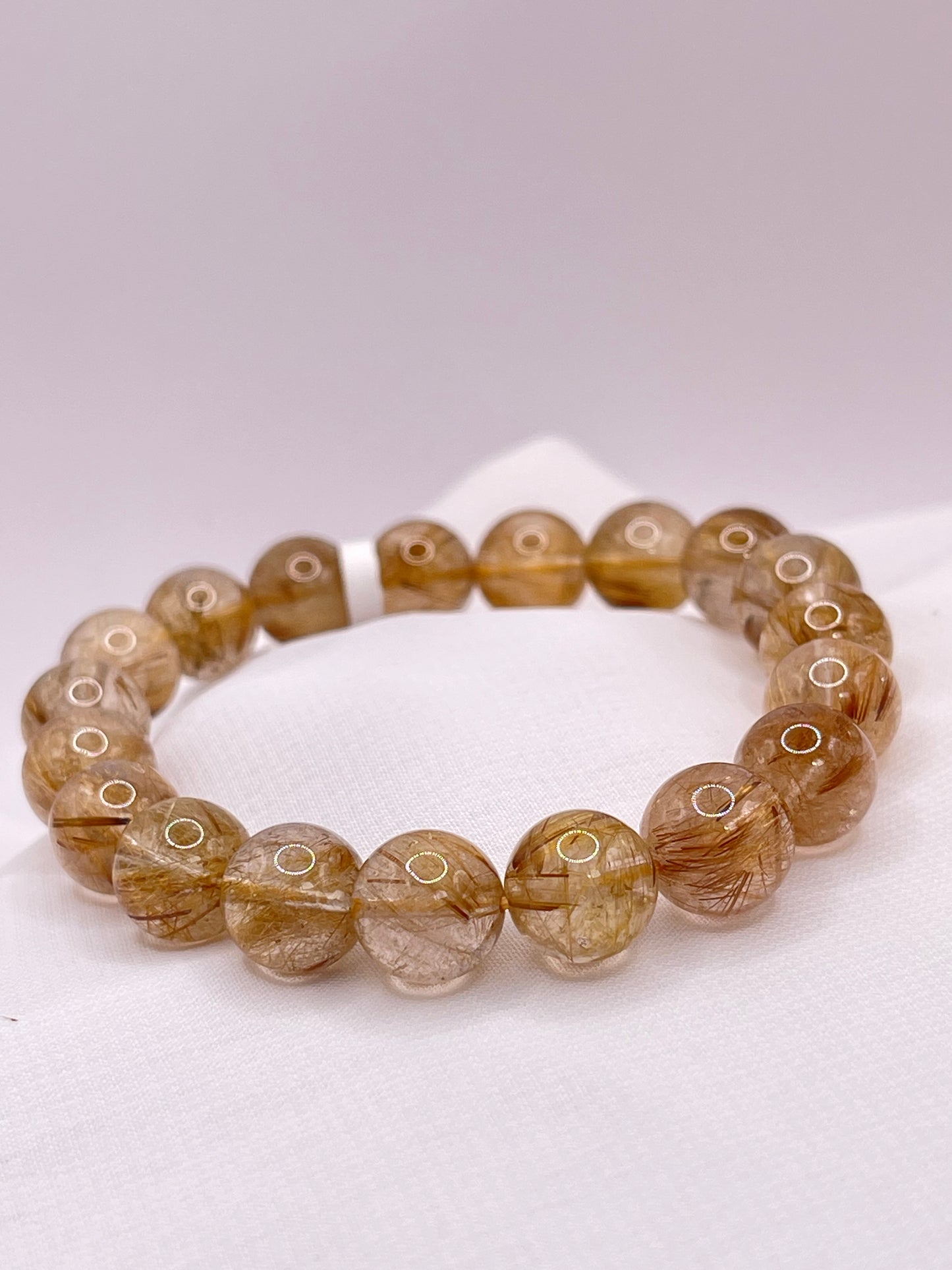 Bronze Rutilated Quartz - Vòng Thạch Anh Tóc Nâu Đồng