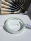 Certified White Grade A Jadeite Jade Bangle - Vòng Bạch Ngọc Lục Hoa Bay (MJJBa01)