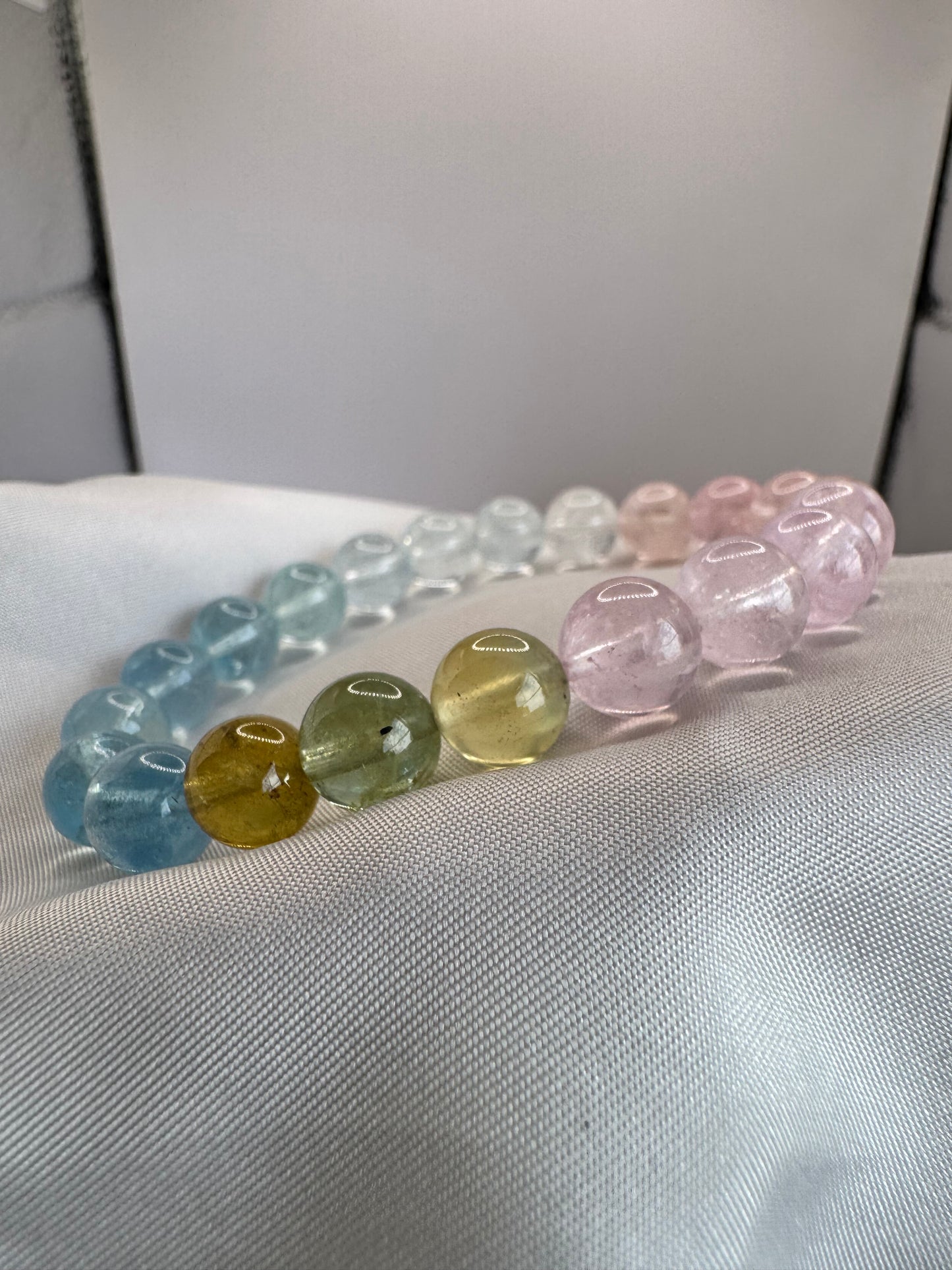 Multicolor Beryl Gemstone Bracelet