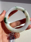Certified Grade A Myanmar Jadeite Jade Bangle – Glutinous Green Bloom