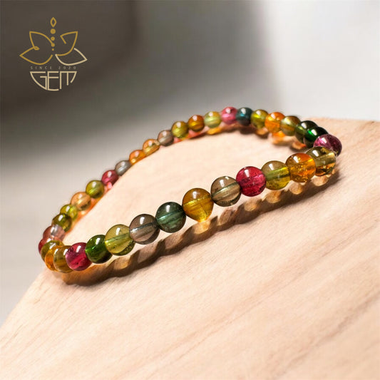 "Cosmic Candy" Natural Tourmaline Energy Bracelet - "Kẹo Vũ Trụ" Vòng Đá Tourmaline Tự Nhiên