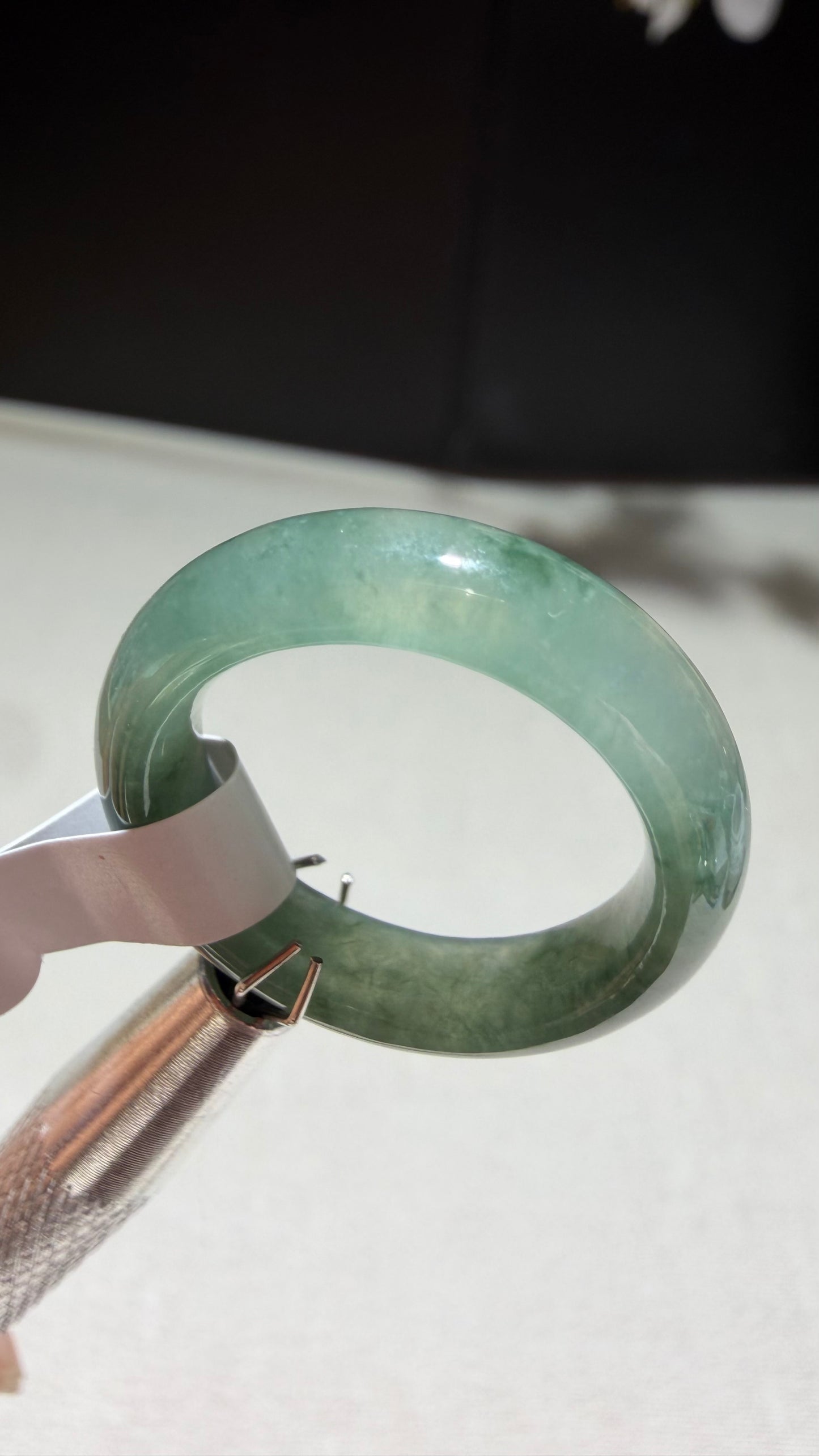 Natural Grade A Myanmar Green Jadeite Jade Ring