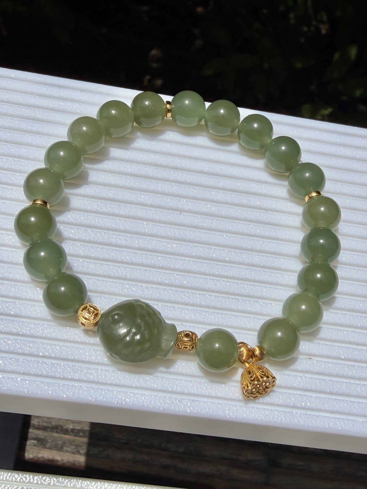 Green Hetain Jade Prosperity Bracelet