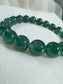 Guatemalan Icy Jadeite Jade Bracelet — Deep Ocean Glow (Natural Type A)