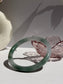 Green Glutinous Icy Jade Bangle