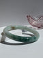 White-Blue Glutinous Jade Bangle