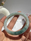 White-Blue Glutinous Jade Bangle