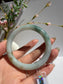 White-Blue Glutinous Jade Bangle