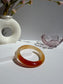 Honey Amber Gradient Glow Natural Agate Bangle