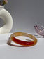 Honey Amber Gradient Glow Natural Agate Bangle