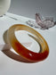 Honey Amber Gradient Glow Natural Agate Bangle