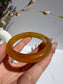Golden Honey Glow Natural Agate Bangle