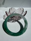 Natural Misty Green Serenity Jadeite Jade Bangle
