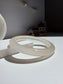 Natural Agate Bangle Creamy Moonlight Glow
