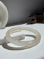 Natural Agate Bangle Creamy Moonlight Glow