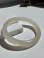 Natural Agate Bangle Creamy Moonlight Glow