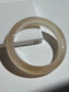 Natural Agate Bangle Peach Mist Glow